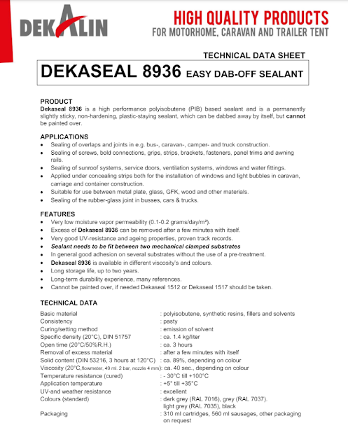 DEKASEAL 8936 by DEKALIN